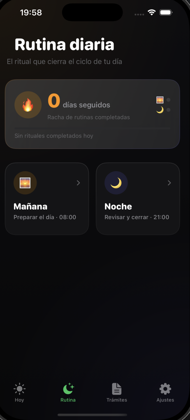 Rutinas de Recuerda Tus Trámites